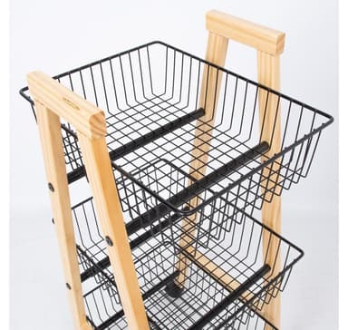 Hylle BREN 32x37xH81cm, sort