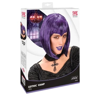 Parykk Gothic Vamp lilla