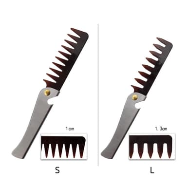 Folding kam hår erting kam styling hår børste 2