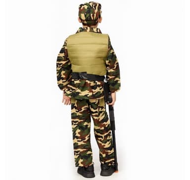 Soldatkostyme + hatt (152 cm)