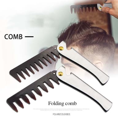 Folding kam hår erting kam styling hår børste 2