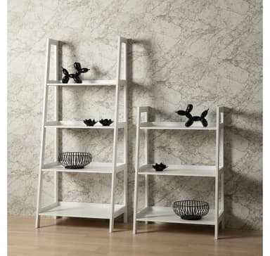 Hylle WALLY 63x40xH130cm, hvit