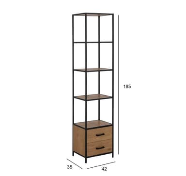 Hylle SEAFORD 42x35xH185cm, natur