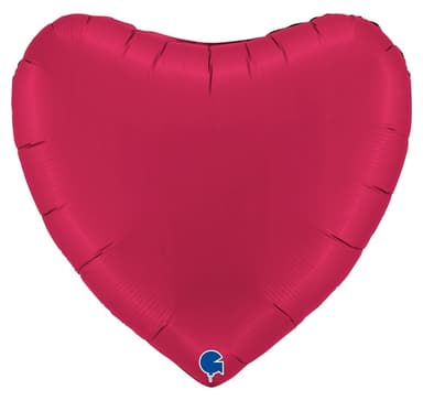 Hjerte sateng kirsebær ballong