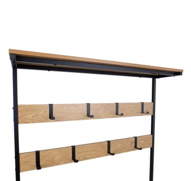 Gang selv HEDVIG 100x36xH180cm, ask/sort