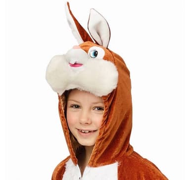 Barnedrakt kaninbrun (104 cm)