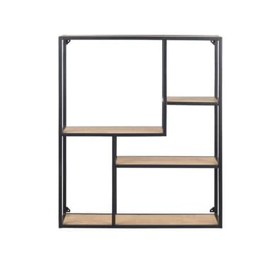 Vegghylle SEAFORD 75x20xH91cm, eik
