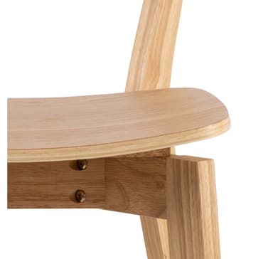 Barkrakk ROXBY naturell, 45x49xH105cm, eikefiner, tre