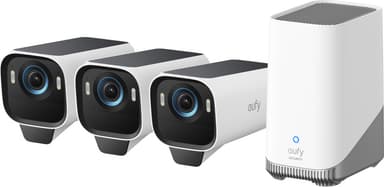 Eufy eufyCam S3 Pro 4K overvåkningskamera (3-pakning)