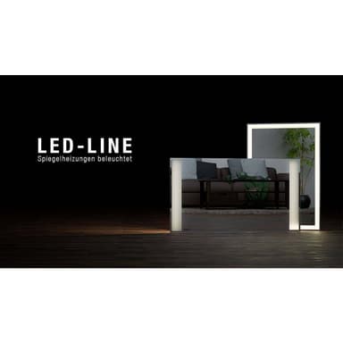 Infranomic GHE-S-M10-126-LED infraelement 700 W 16 m2 Krom