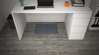 Infrarød Fotvarmematte Bringebærrød - 100x60 - 170 Watt - hallonröd - 100x60 -   170 Watt