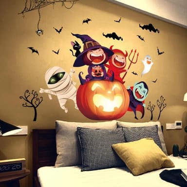 Veggdekorasjon med Halloween-motiv, Gresskarfest 60x90cm