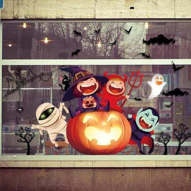 Veggdekorasjon med Halloween-motiv, Gresskarfest 60x90cm