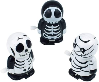 3 stk oppvikbare skjelett, Halloween-leker