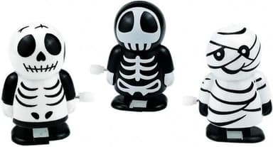 3 stk oppvikbare skjelett, Halloween-leker