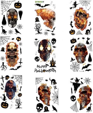 Smidige veggdekorasjoner med halloweenmotiv, 30x20