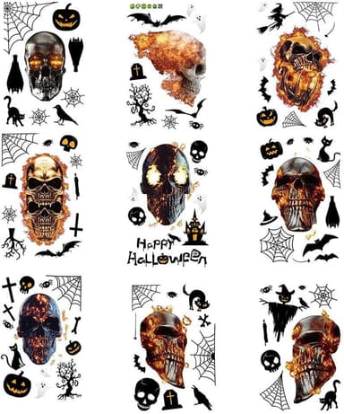 Smidige veggdekorasjoner med halloweenmotiv, 30x20