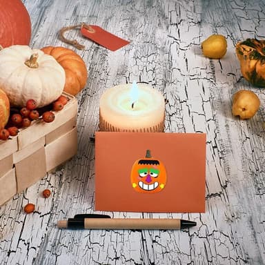 500 Halloween-klistremerker, Rull