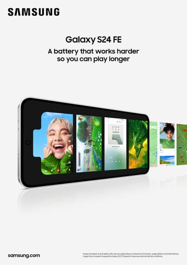 Samsung Galaxy S24 FE 5G smarttelefon 8/128GB (grafitt)