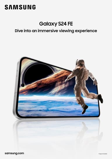 Samsung Galaxy S24 FE 5G smarttelefon 8/128GB (grafitt)