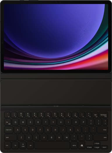 Samsung Galaxy Tab S9/S9 FE Slim tastaturdeksel (sort)