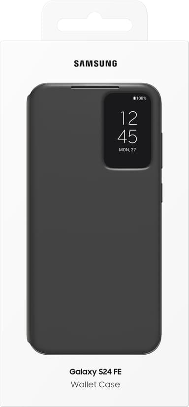 Samsung Galaxy S24 FE Smart View lommebokdeksel (sort)