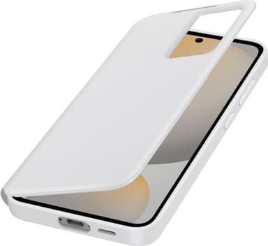 Samsung Galaxy S24 FE Smart View lommebokdeksel (hvit)