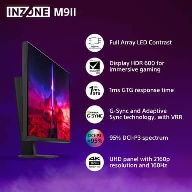 Sony Inzone M9II 27" 4K IPS gamingskjerm