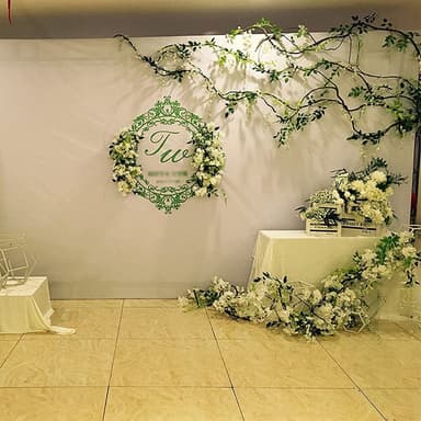 Kunstig plante Wisteria Garlang hvit/grønn 1,8 m 4-pak
