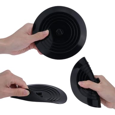 Propp til vaskekum, 15 cm Sort 15 cm