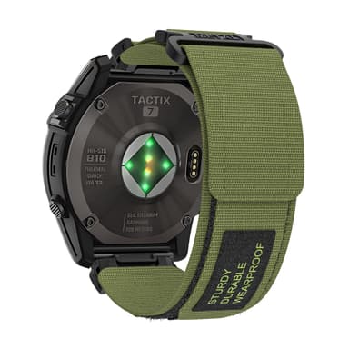 Borrelås nylon sportsstropp Garmin wtach Tre 22 mm