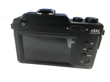 Digitalkamera 4K/48MP/18X digital zoom/autofokus med 32GB TF-minnekort Sort