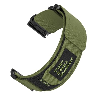 Borrelås nylon sportsstropp Garmin wtach Tre 22 mm