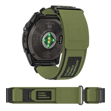 Borrelås nylon sportsstropp Garmin wtach Tre 22 mm