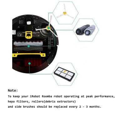 Tilbehør til iRobot Roomba 900 800-serien 15 deler Flerfarget