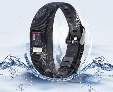 Klokkereim til Garmin Vivofit 4, svart (L)