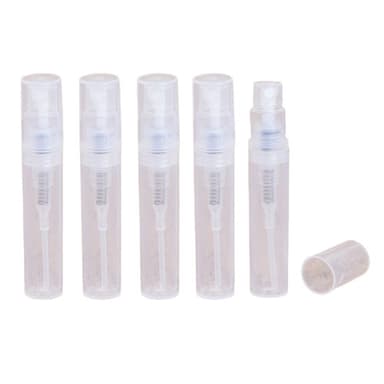 Mini refill sprayflaske/ reiseflaske for parfyme 5-pakning Gjennomsiktig 3 ml
