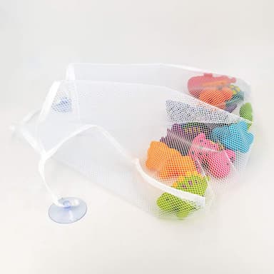 Oppbevaringsnett med sugekopper 34x45 cm Hvit