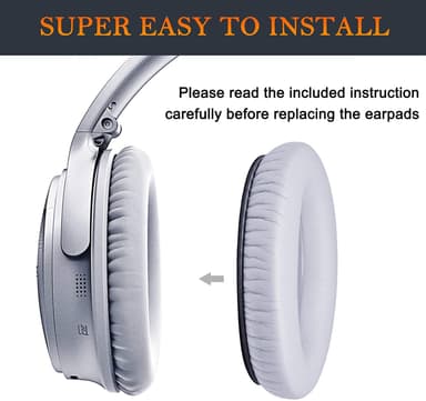 Øreputer for Bose QC35 I/II, QC25, QC15, QC 2 AE 2, AE 2i, AE 2w, SoundTrue, SoundLink Grå