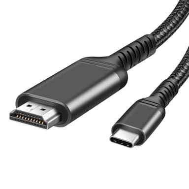 4K 60Hz adapterkabel USB C til HDMI-kabelkonverter Sort 200 x 0.93 cm 2