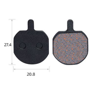 Skivebremseklosser til sykkel 1 par Sort American Hans MX3, MX4, MX5, CX5, HELIX3, X5