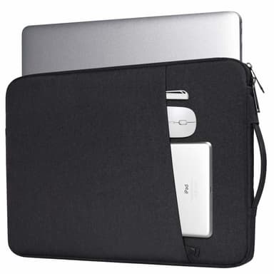 Laptop-etui 13,3 tommers i lerret Sort