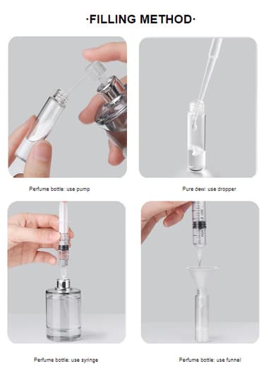 Mini Refillable Parfyme Atomizer Bottle 5 ml 2-Pack Gull