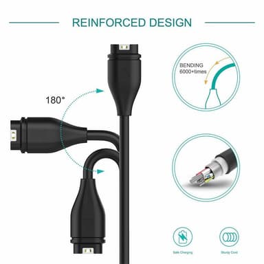 Universallader for Garmin klokker 2-pakning