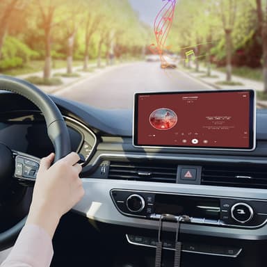 Bluetooth Aux-kabel til bilen Grå