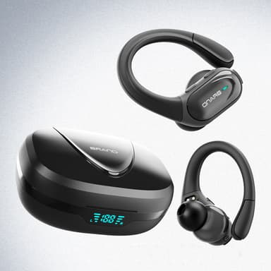 Trådløst lytteutstyr Bluetooth 5.1 svart