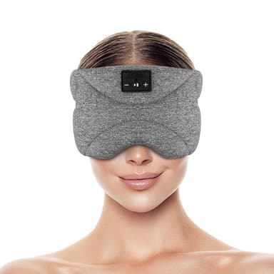 Sovehodetelefoner, Bluetooth-sovemaske Grå