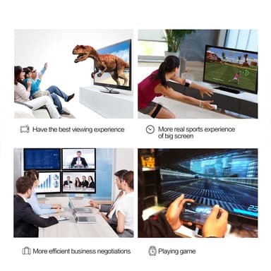 USB-C til DisplayPort adapterkabel 1,8 m Sort