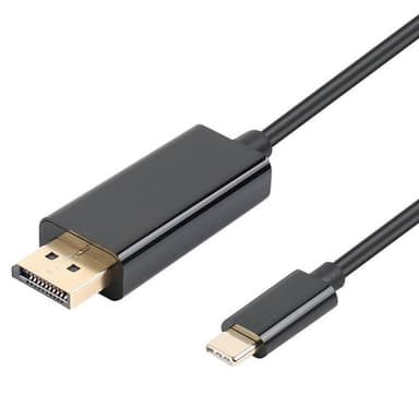 USB-C til DisplayPort adapterkabel 1,8 m Sort