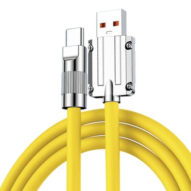 USB-C ladekabel 120W hurtiglading 1 m Gul